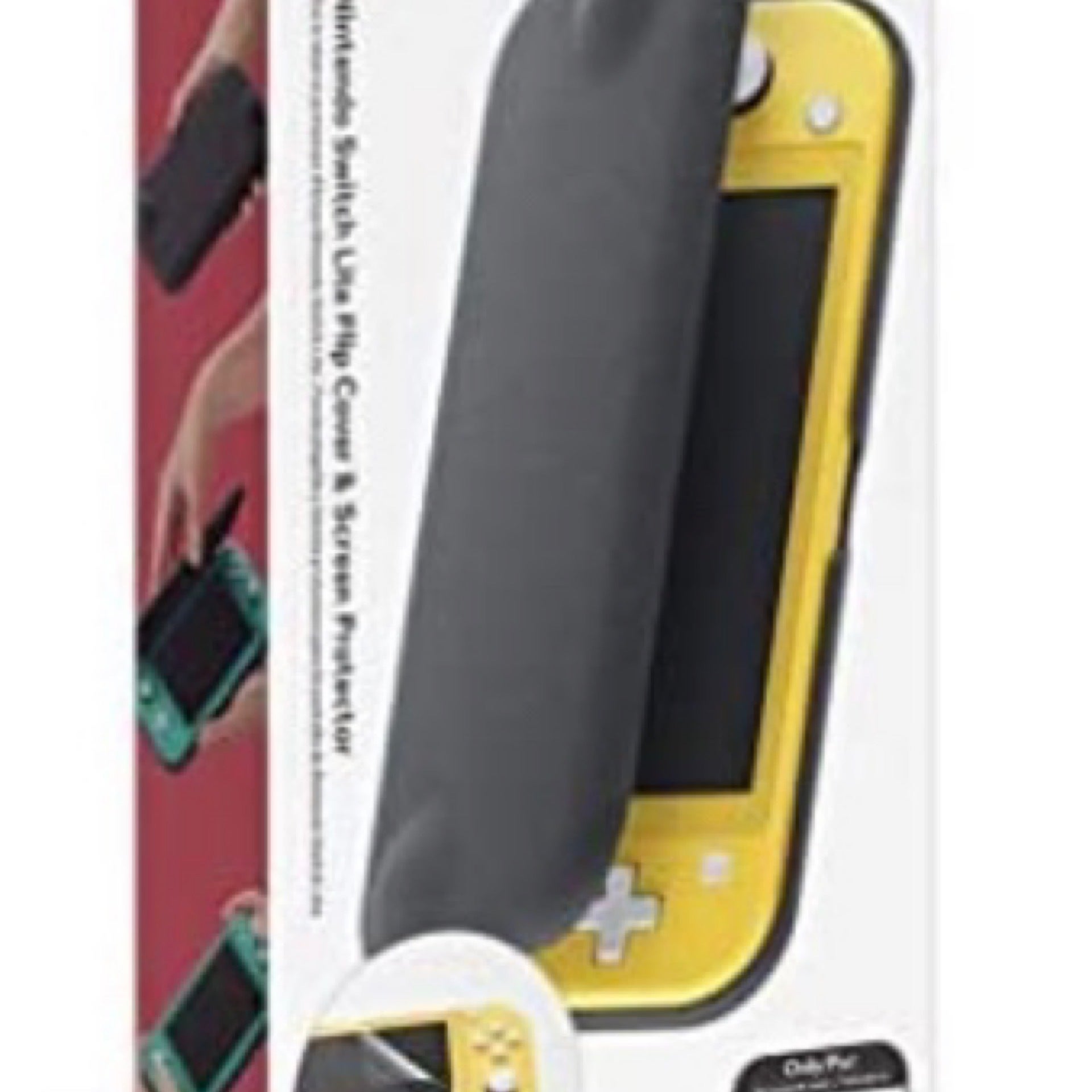 Nintendo switch lite flip on sale cover & screen protector